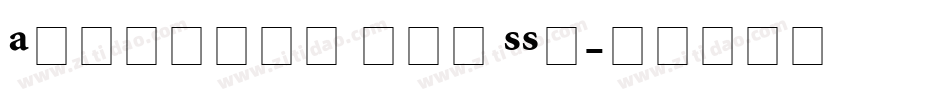 Atlantix Pro SSi字体转换